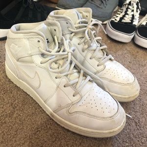 Authentic White Jordan Retro 1s